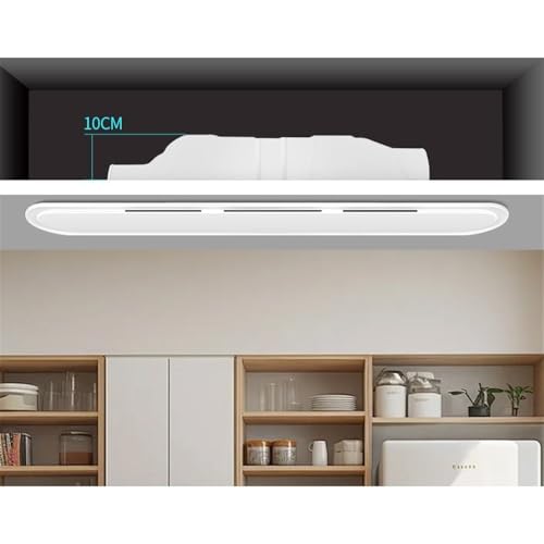 Ventilador de ventilación tira larga 93 x 15 cm, extractor para cocina y baño, ventilador para techo de placa de yeso miniatura 4