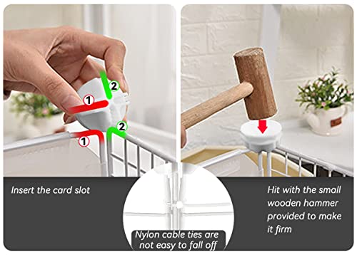 Large Cat Cage Enclosures Indoor Cat Playpen Detachable Metal Wire Indoor Diy Kennels Crate Large Exercise Place Ideal, For 1-3 Cats With 2 Platforms Beds And 2 Ladders （White）… #TOP1