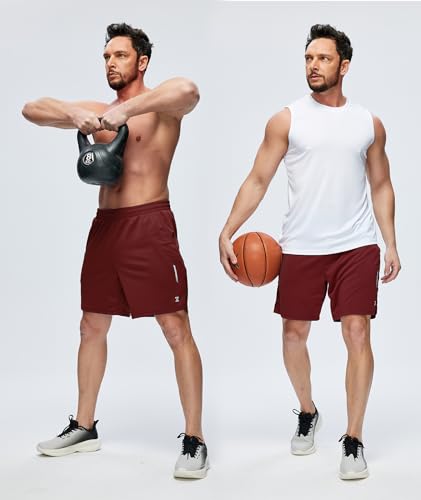 ZITY 7” Inseam Mens Athletic Running Shorts Mesh Quick Dry Gym Shorts - image 2
