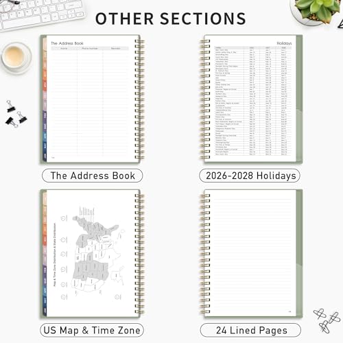 Image of RETTACY Academic Planner 2025-2026 8.5 x 11 (Light Green)