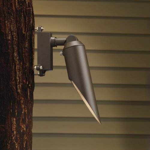 Kichler 15494AZT Down Accent 1-Light 12V, Textured Architectural Bronze