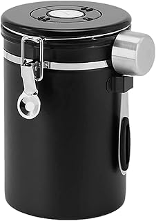Keep Fresh- Airtight Stainless Steel Coffee Container Canister, 22OZ Kitchen Food Storage Container with Scoop and Date Tr...