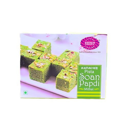 Image of KARACHI BAKERY Pista Soan Papdi Mithai 200 G (Pack of 3)