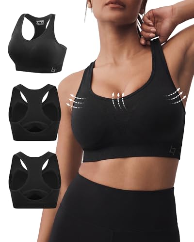 FITTIN Support Sports Bras for Large-Bust: High Impact Plus Size Racerback 85% Fit Supportive...