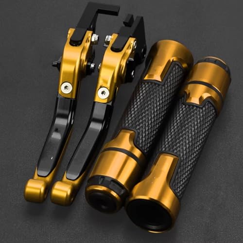 �n���h���o�[���o�[ Compatible With Yamaha For YZFR125 2014-2024 �I�[�g�o�C�p �����\ �u���[�L �N���b�` ���o�[ �n���h�� �u���[�L �R���g���[�� ���o�[ �n���h���o�[ �O���b�v ���o�[(Yellow)