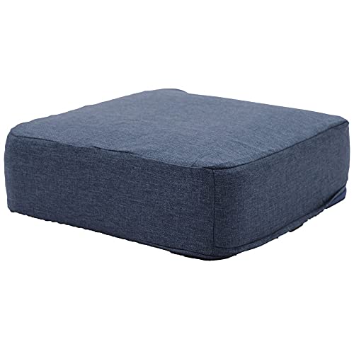 セルタン クッション タスクネイビー カバーが洗える SWEETS 四角型 低反発シート 日本製 A366t-584NVY