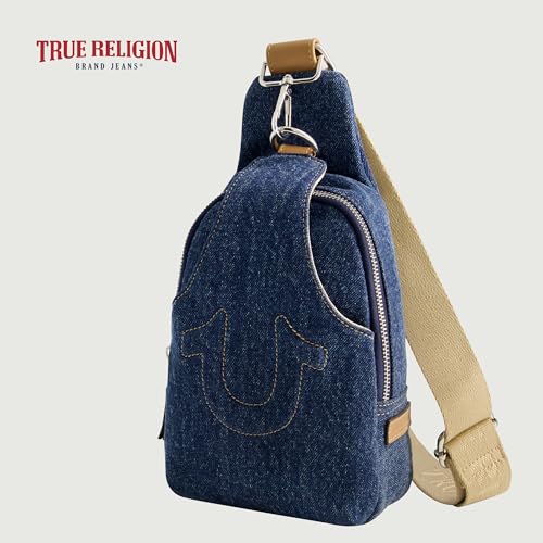 Image of True Religion Women's Sling Bag, Small Travel Backpack with Adjustable Shoulder Crossbody Strap