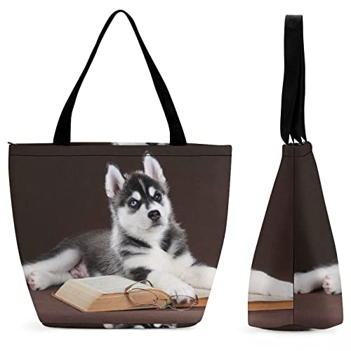Sac cabas fourre femme husky idéal pour le travail et les cours