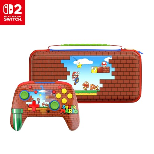 Turtle Beach Wireless Controller + Nintendo Switch 2 PlayTrek Travel Case: Officially Licensed, Rechargeable Battery, Hard Shell Protective Case, Game Card Storage, Lenticular Donkey Kong Black/Green image 4