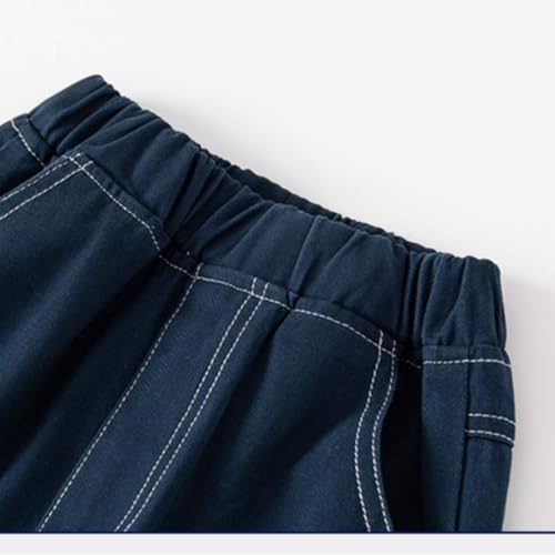 Toddler Boys Cargo Pants Wide Leg Khaki Harem Pants Elastic Waist Cargo Joggers Baby Pull On Sweatpants Loose Joggers2