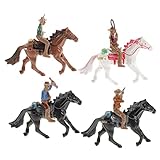 COWBOY-Actionfiguren: Realistische Spielhintergründe ermöglichen Ihren Kindern, Leben zu verstehen.