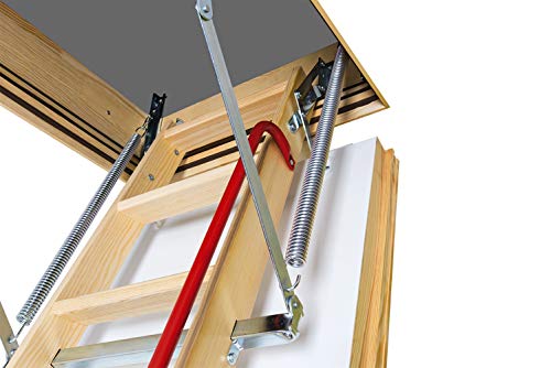 FAKRO LWT 66891 Wooden Thermo Attic Ladder with 12.5 R-Value for 22-Inch x 47-Inch Rough Openings - Thumbnail 3