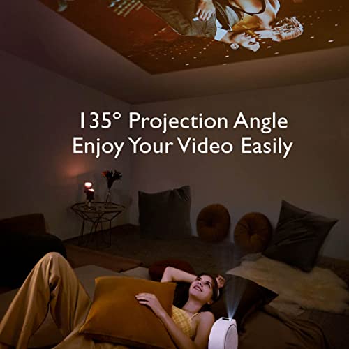 Image of BenQ GV30 Portable Projectors with Android TV, Freestyle Ceiling Projection, Instant Auto Image Correction, WiFi & Bluetooth, Chrome & Airplay, 4W*2 Speaker+8W Bass