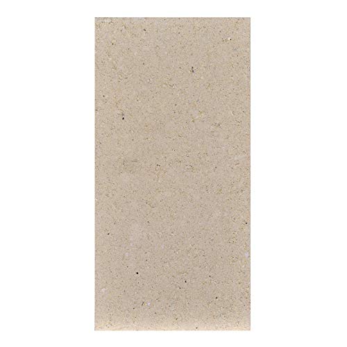 FIREFIX Pierre réfractaire 2050/2 (moulée) de 40 mm d'épaisseur, dimensions : 250 x 124 mm