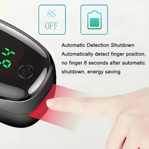 Finger Tip Pulse Oximeter – SpO2 and Pulse Rate Monitoring Device with LED Display & Auto Power Off – Portable Oxygen Level Monitor for Home and Travel Use (SMH-01) - Image 4