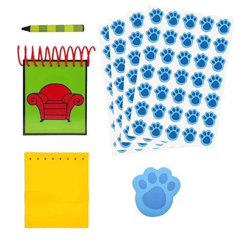 ASVP Shop STEVE - Handy Dandy Notebook With 1 Crayon, 140 Stickers, 60 Spare Paper, Mini Notepad