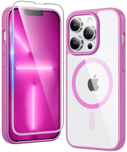 FNTCASE for iPhone 13 Pro Case Compatible with Magsafe Clear Phonecase