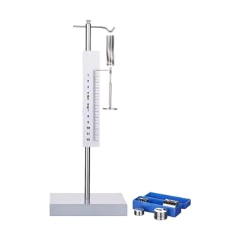 1 Set Hookes Law Tester Mechanics Teaching Equipment Physics Educational Device for Classroom Senior High School Lab Kids