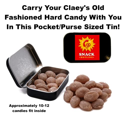 Claeys Root Beer Hard Candy 3 Pack - (6 Oz) Bags Plus Snack Hotline Tin That Fits Anywhere - Carry Your Old Fashioned Hard Candy With You #TOP1