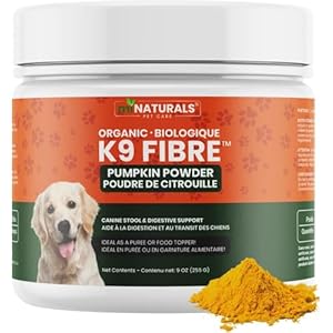Pumpkin Powder for Dogs Organic 9 oz (255g) – Canadian Made – Premium Fibre – Canine Stool & Digestive Support – No Diarrhea or Scoots! by miNATURALS