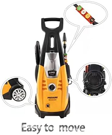 LAND Pressure Washer with storage features highlighted