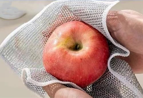 Image of 2024 New Cleaning Sponges Multipurpose Wire Miracle Cleaning Cloths, 2 Pack Wire Dishwashing Rags for Non-Stick Cookware, Kitchen, Sinks, Scrubs & Cleans for Dishes