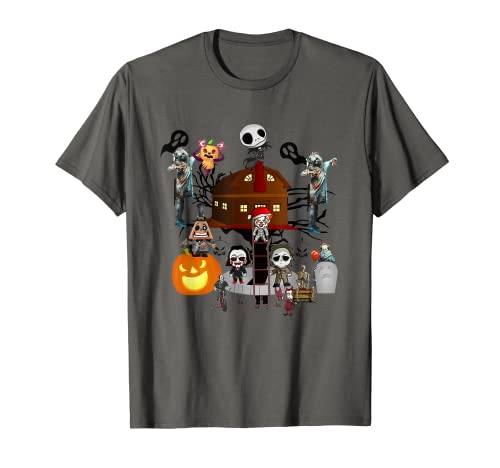 Funny Horror Clubhouse Noche hombre Navidad Halloween Camiseta
