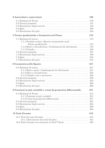 Algebra Lineare E Geometria. Esercizi, Quiz E Temi D’Esame - 5