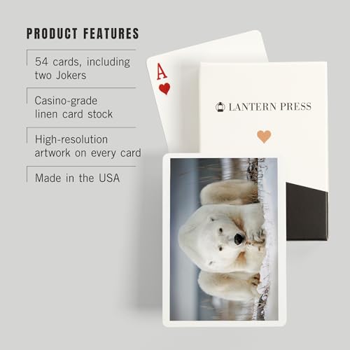 Baraja Póker Polar Bear Laying in Snow 52 Cartas miniatura 3