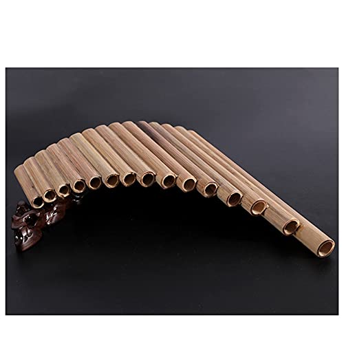 Panflöte, 15 Pfeifen, natürlicher Bambus, Blasinstrument, Panflöte, G-Taste, Panflöte, handgefertigt, Holzblasinstrument, Volksinstrumente