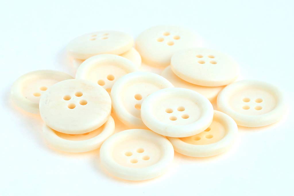 Amazon | 水牛スーツボタンセット(790ツヤケシcolor.w白) 20mm 2個