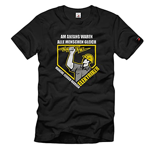 T-shirt électricien 37562 pour vos chantiers et interventions - Haut noir taille L