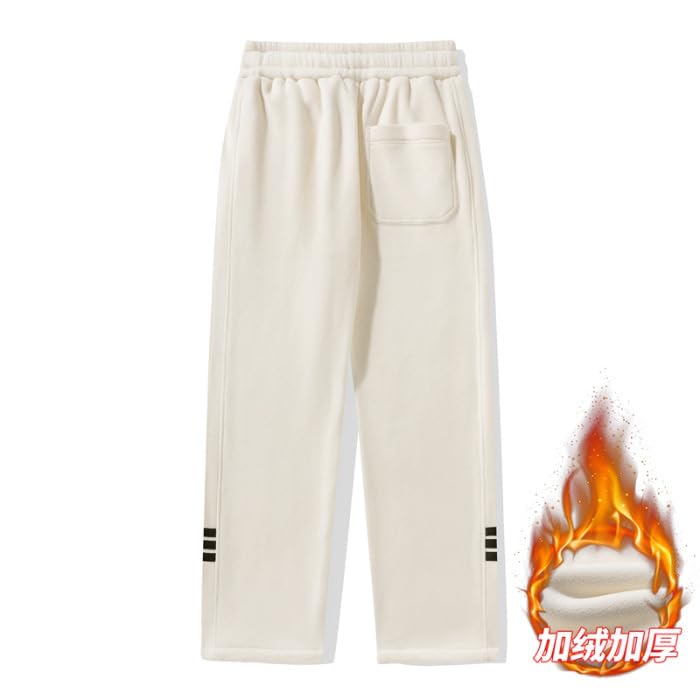 Men's Wide-Leg Straight-Leg Long Pants, Thermal Trousers2