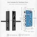 Smart Door Lock | 5-in-1 Keyless Entry – Fingerprint, Passcode, IC Card & Mechanical Key | TUYA App Control | Premium Mortise Design | Easy Install