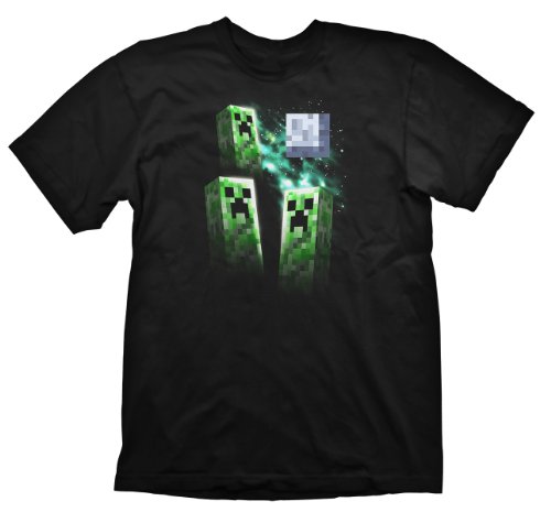 Minecraft T-Shirt Three Creeper Moon, Größe XL [Importación alemana]