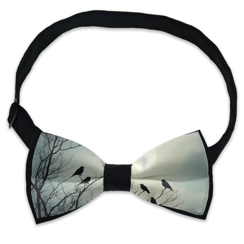 Printed Adjustable Length Bow Tie, Men’s Pre-tied Comfortable for Work and Party2