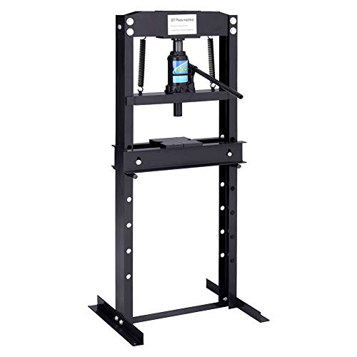 DKIEI 20 Ton Hydraulic Press, Height Adjustable, Black