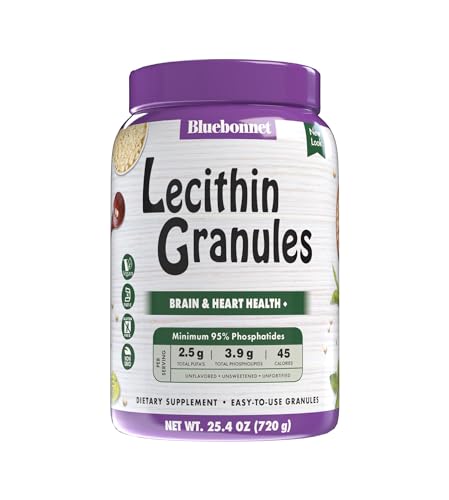 Bluebonnet Nutrition Super Earth Lecithin Granules, Derived From Non-GMO Soy, Gluten-Free, Non-GMO, Vegan, Kosher Certified, No Sugar Added, 25.4 oz, 96 Servings Bluebonnet Nutrition Super Earth Lecithin Granules, Derived From Non-GMO Soy, Gluten-Free, Non-GMO, Vegan, Kosher Certified, No Sugar Added, 25.4 oz, 96 Servings