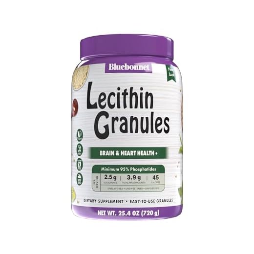 Bluebonnet Nutrition Super Earth Lecithin Granules, Derived From Non-GMO Soy, Gluten-Free, Non-GMO, Vegan, Kosher Certified, No Sugar Added, 25.4 oz, 96 Servings