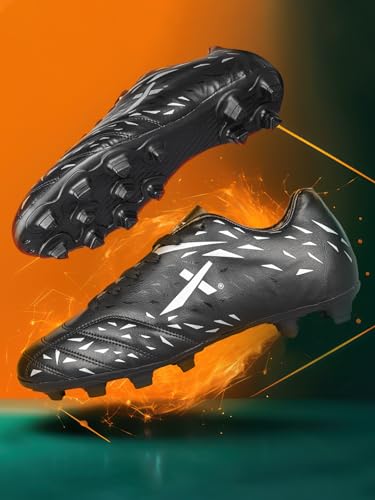 Image of Vector X Kick-X Football Studs for Men /Sports and Athletic Footwear with TPU Sole, Synthetic Leather Upper /Textured Pattern /Comfortable Football Soccer Shoes
