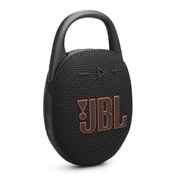 JBL Clipe 5 – Alto-falante Bluetooth ultraportátil, impermeável e à prova de poeira, mosquetão integrado, até 12 horas de reprodução, feito em parte com materiais reciclados (preto)