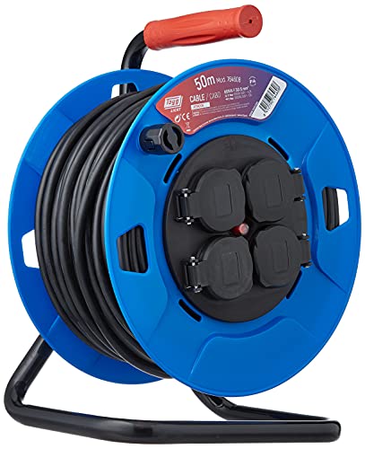 Enrollacable de 50m Tayg 764608 tambor prolongador electrico para exterior 2