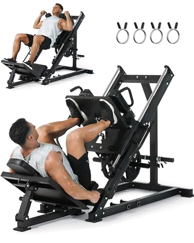 Garvee Leg Press Hack Squat Machine 2 in 1 Combo Workout Machine...