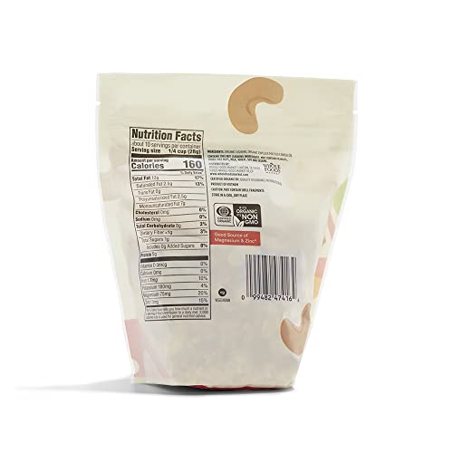 Image of 365 by Whole Foods Market, Organic Roasted Unsalted Cashews, 10 Ounce (Pack of 2)