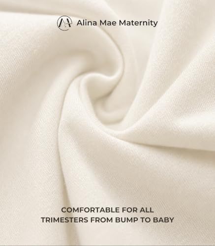 Image of Maternity Pants Work Over The Belly with Pockets, Womens Pregnancy Dress Pants Office Clothes Trousers Stretch Summer