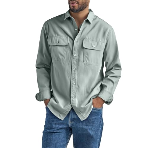 Chemise ajustée homme manches courtes finitions soignées style épuré