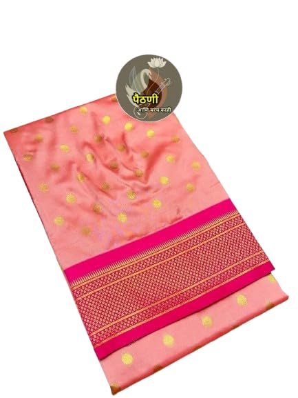 Kalanjali Paithani Katan Silk Saree with Zari Butti-picture-12