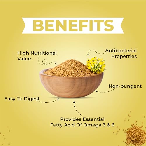 Image of Oreal Yellow mustard 5 Litres can, cold pressed unrefined mustard | Pili sarso cooking Oil (From the House of Pansari)