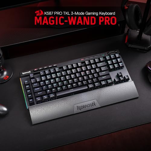Redragon 319754726 K587 Pro Tkl Rgb 3-Mode Wireless Mechanical 87 Keys Gaming Keyboard thumb #7
