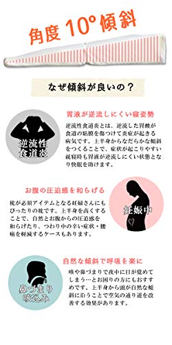 メディカルライフ ピロー type-9 【アイボリー】 傾斜枕 低反発枕 二つ折り枕 逆流性食道炎 の方にも 枕 まくら 低反発 高反発 なだらか 妊婦 [4]